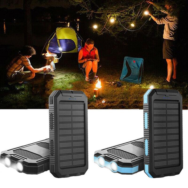 Solární powerbanka 50000mAh | Vodotěžná venkovní nabíječka