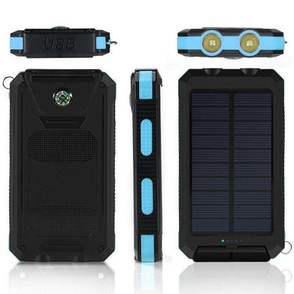 Solární powerbanka 50000mAh | Vodotěžná venkovní nabíječka