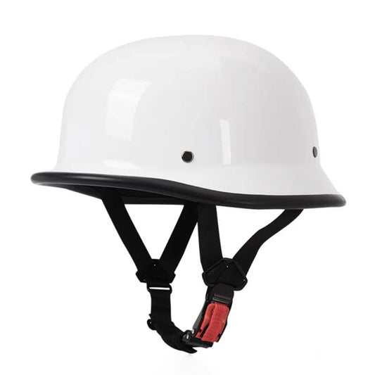 Casco de moto retro fuera de la ley tipo medio casco | 3 tipos de acabado