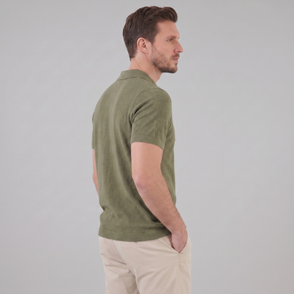Men's Lightweight V-Neck Polo Shirt