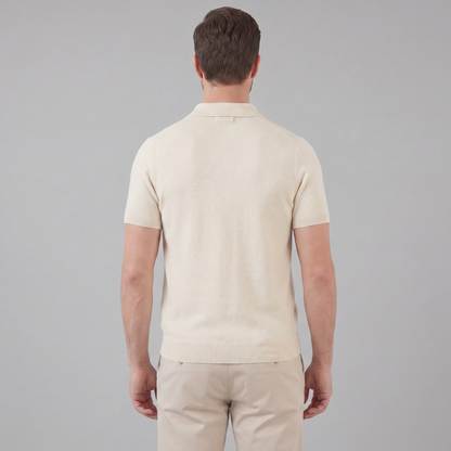 Men's Lightweight V-Neck Polo Shirt
