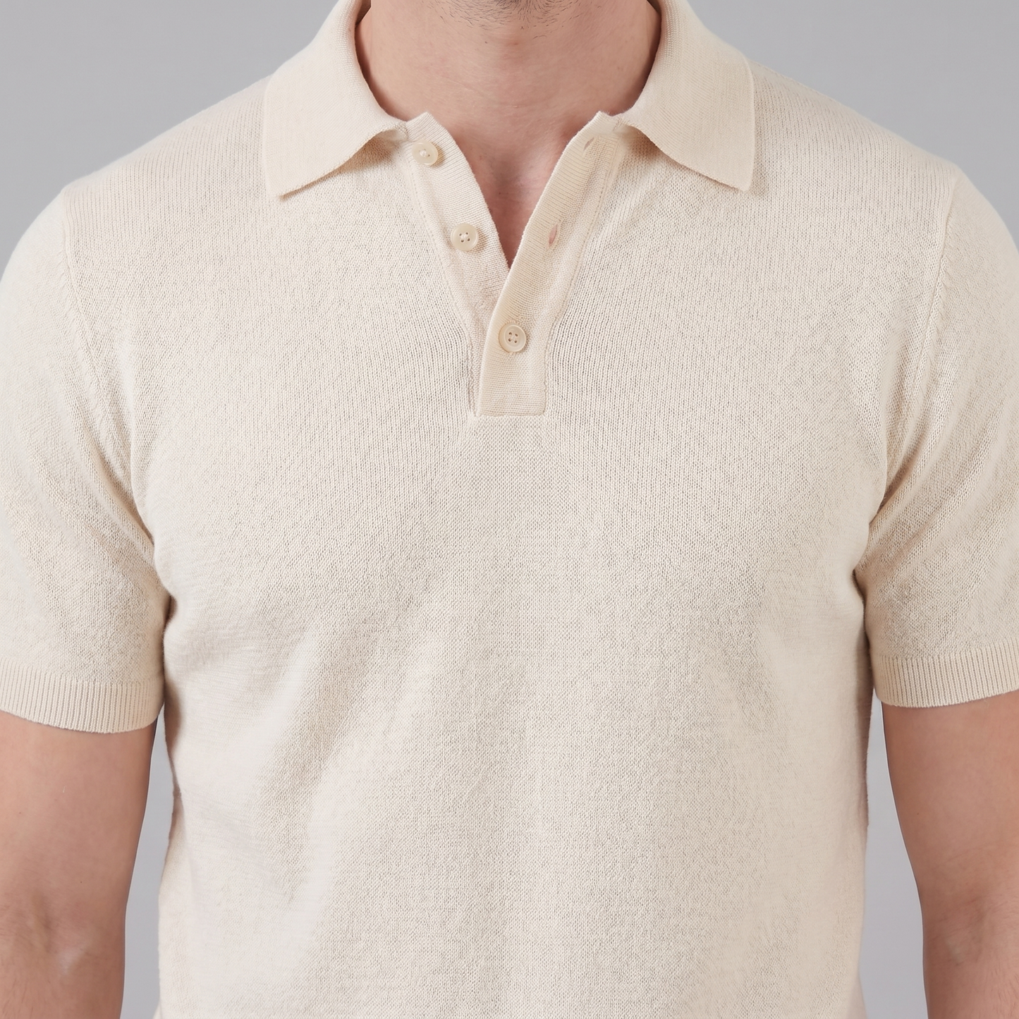 Men's Lightweight V-Neck Polo Shirt