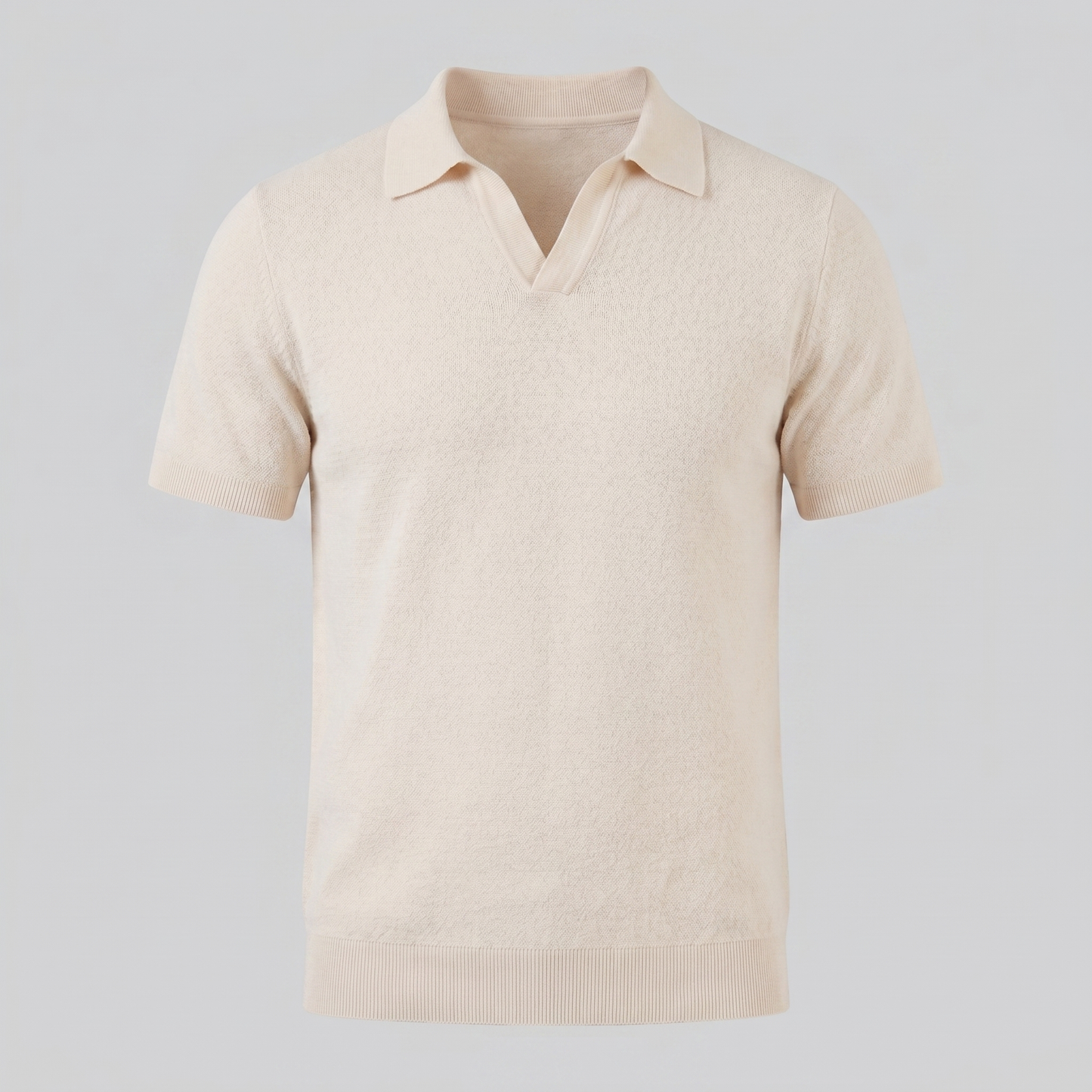 Men's Lightweight V-Neck Polo Shirt