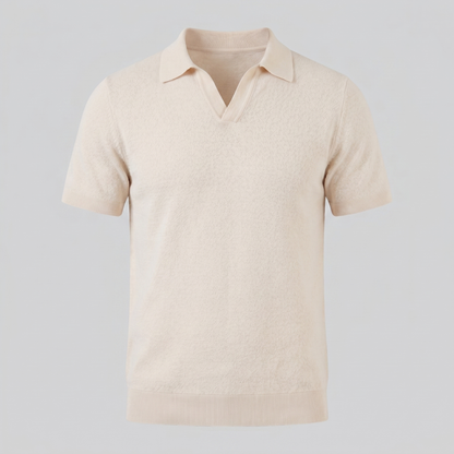 Men's Lightweight V-Neck Polo Shirt
