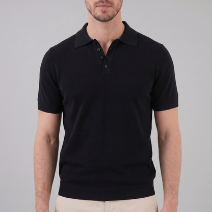 Men's Lightweight V-Neck Polo Shirt
