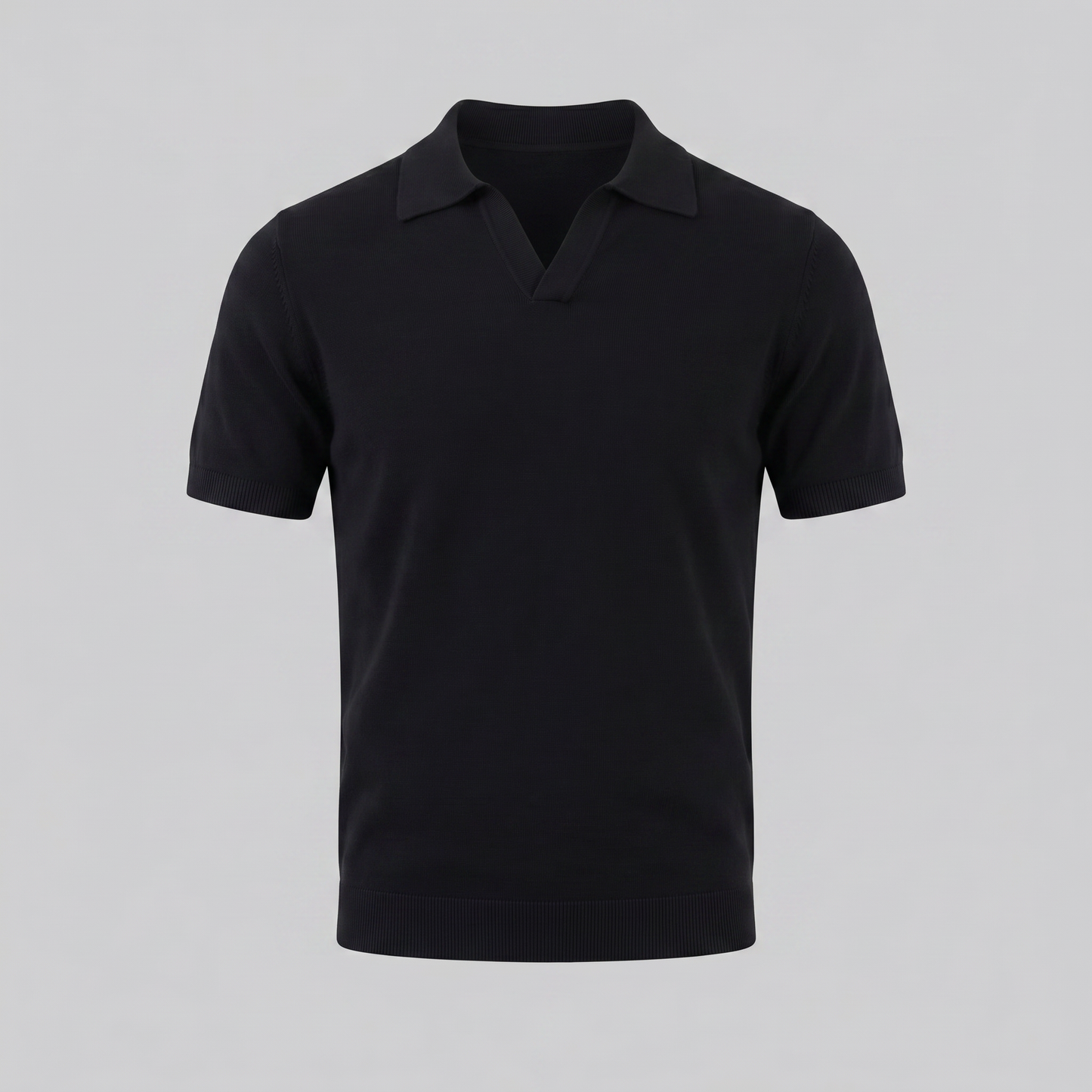 Men's Lightweight V-Neck Polo Shirt