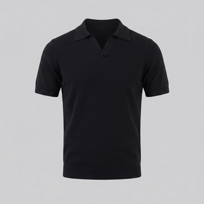 Men's Lightweight V-Neck Polo Shirt