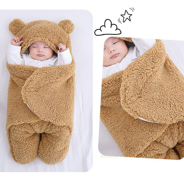 Gyermek pamut hálózsák aranyos mackó mintával