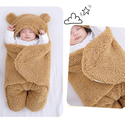 Gyermek pamut hálózsák aranyos mackó mintával