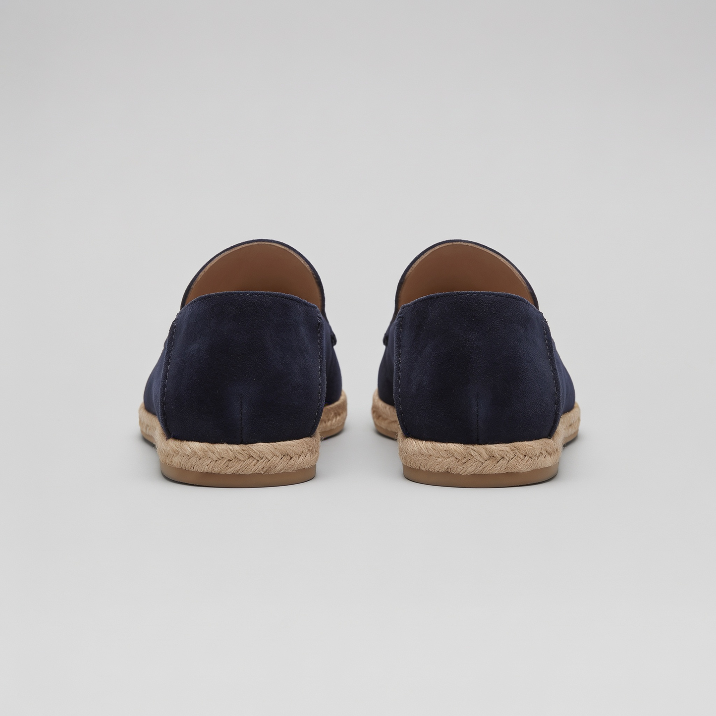 Pánské stylové semišové espadrilky mokasíny | Letní nazouvací jutové sandály