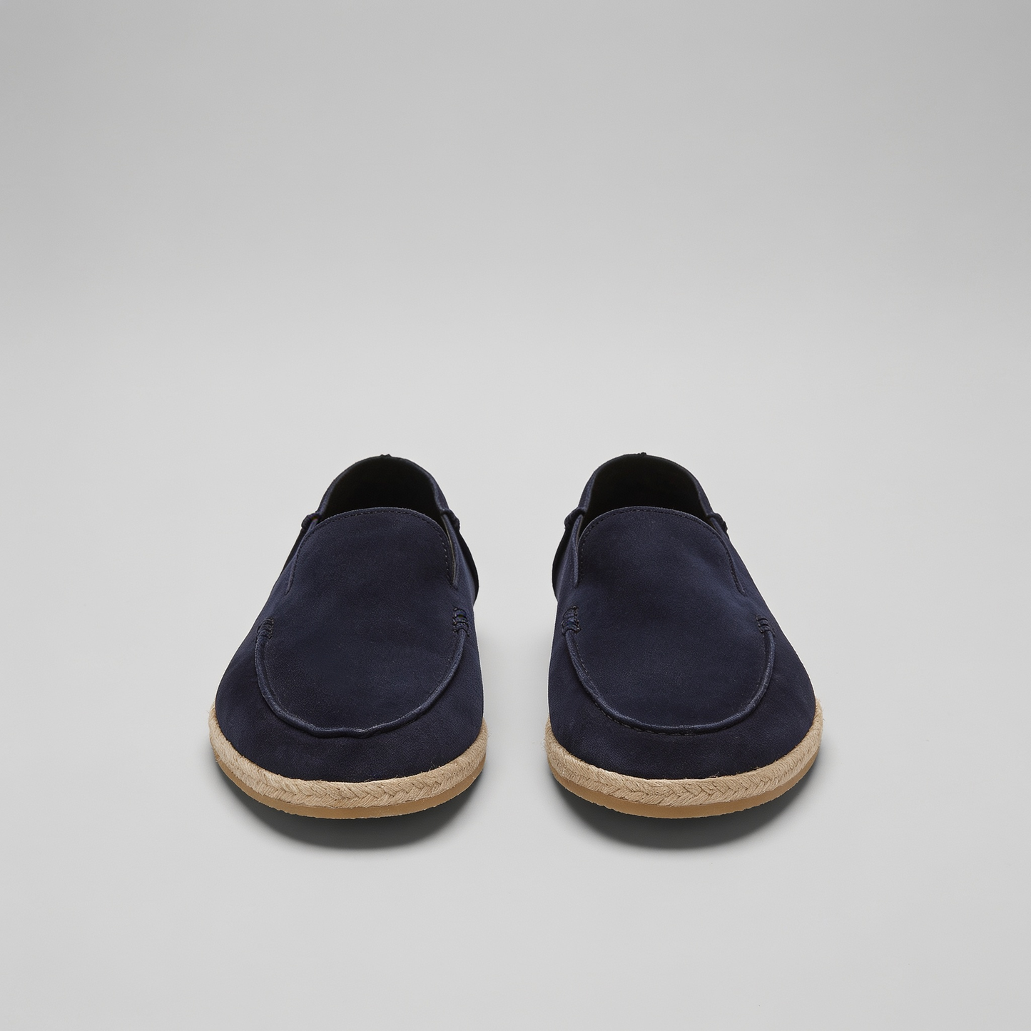 Pánské stylové semišové espadrilky mokasíny | Letní nazouvací jutové sandály