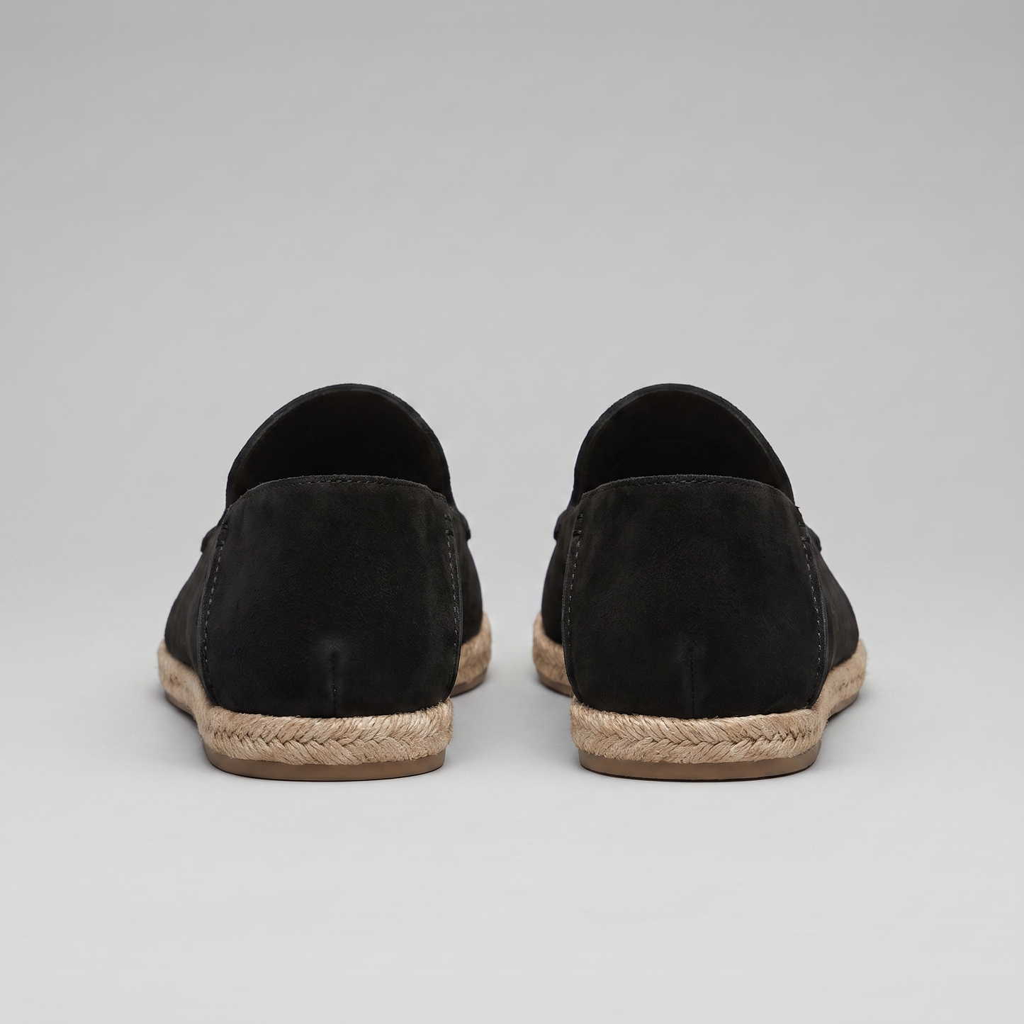 Pánské stylové semišové espadrilky mokasíny | Letní nazouvací jutové sandály