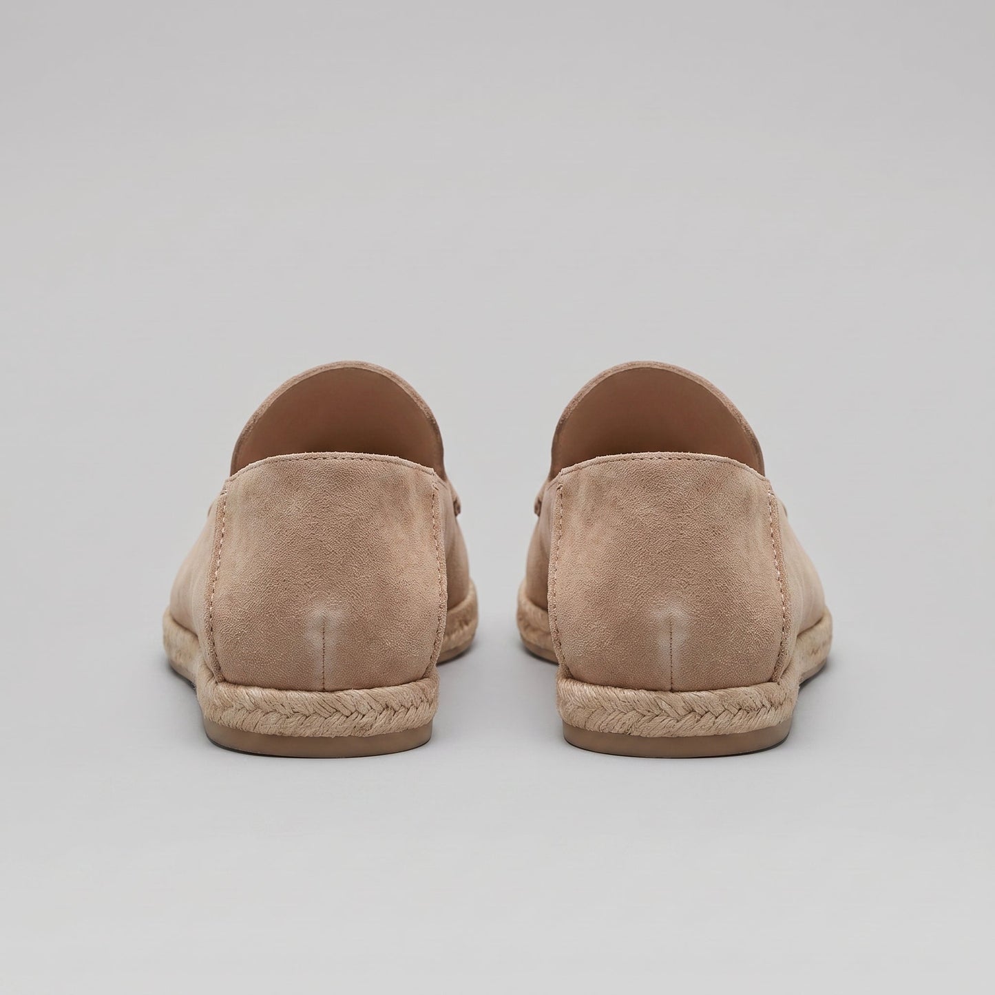 Pánské stylové semišové espadrilky mokasíny | Letní nazouvací jutové sandály