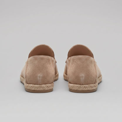 Pánské stylové semišové espadrilky mokasíny | Letní nazouvací jutové sandály