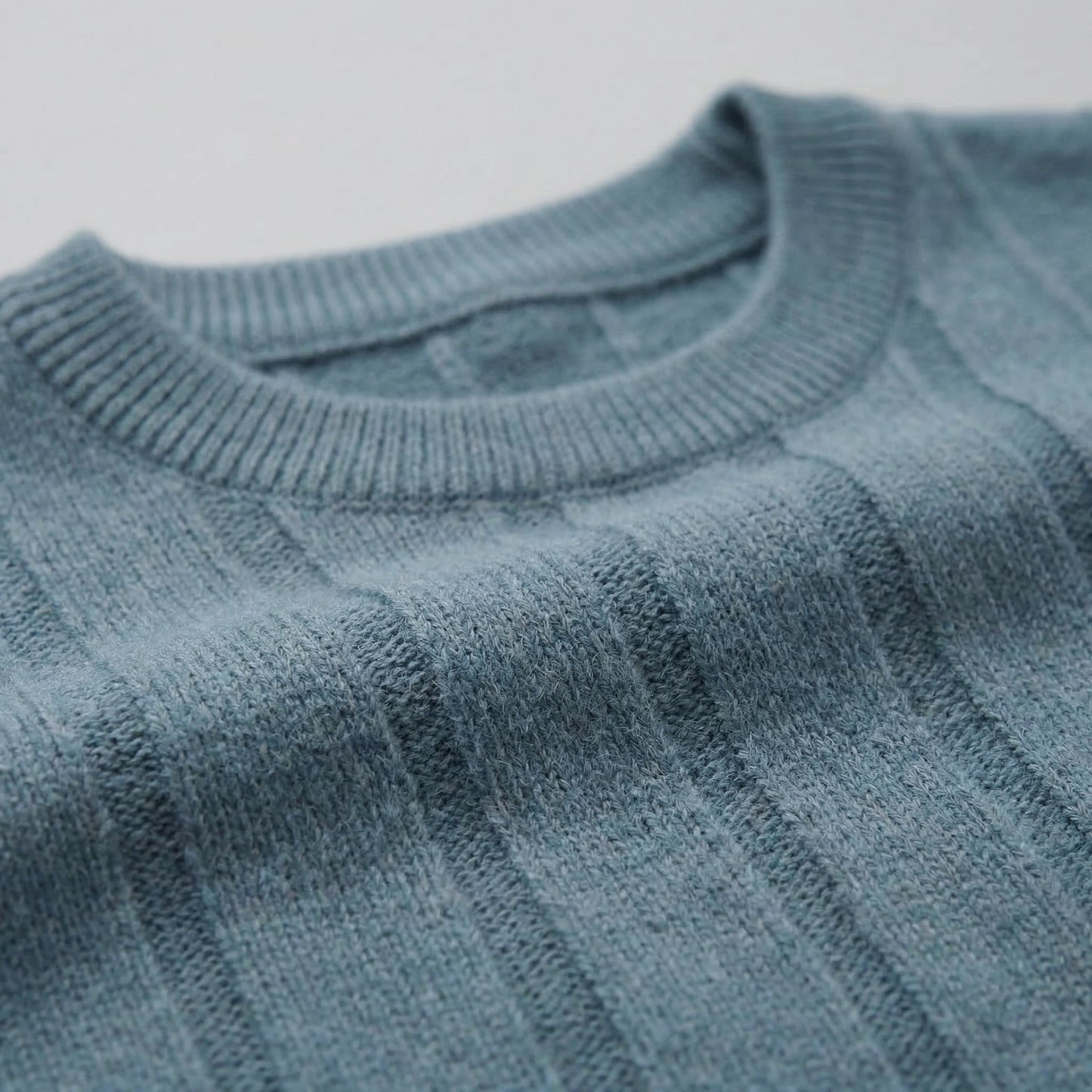 Men's Ribbed Knit Long Sleeve Tee