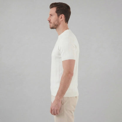 Men's Ribbed Knit Long Sleeve Tee