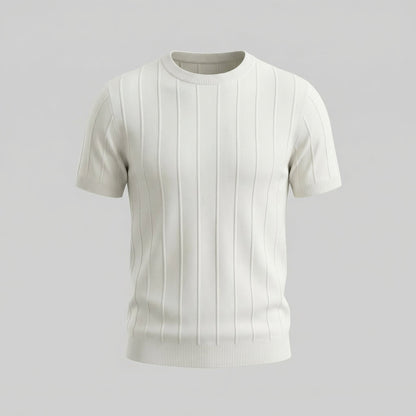 Men's Ribbed Knit Long Sleeve Tee