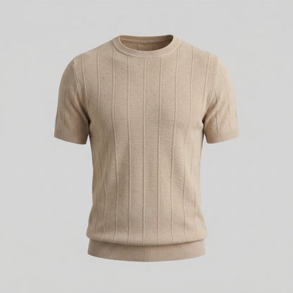 Men's Ribbed Knit Long Sleeve Tee