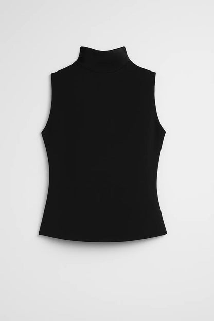 Women's Sleeveless Mock Neck Top