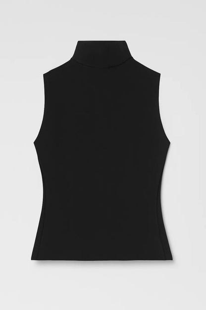 Women's Sleeveless Mock Neck Top