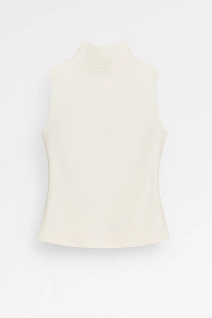 Women's Sleeveless Mock Neck Top