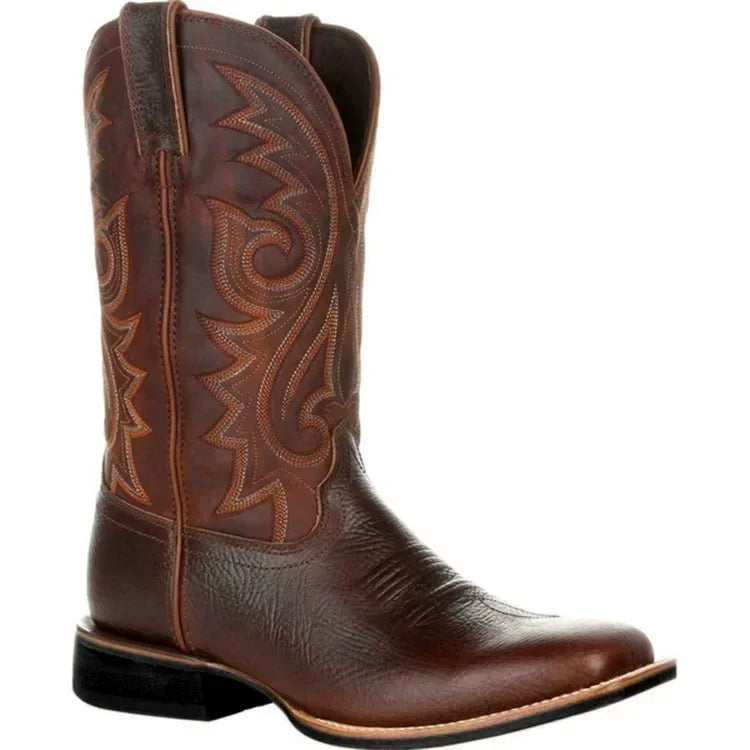 Botas de Vaquero para Hombre en Estilo de Cuero