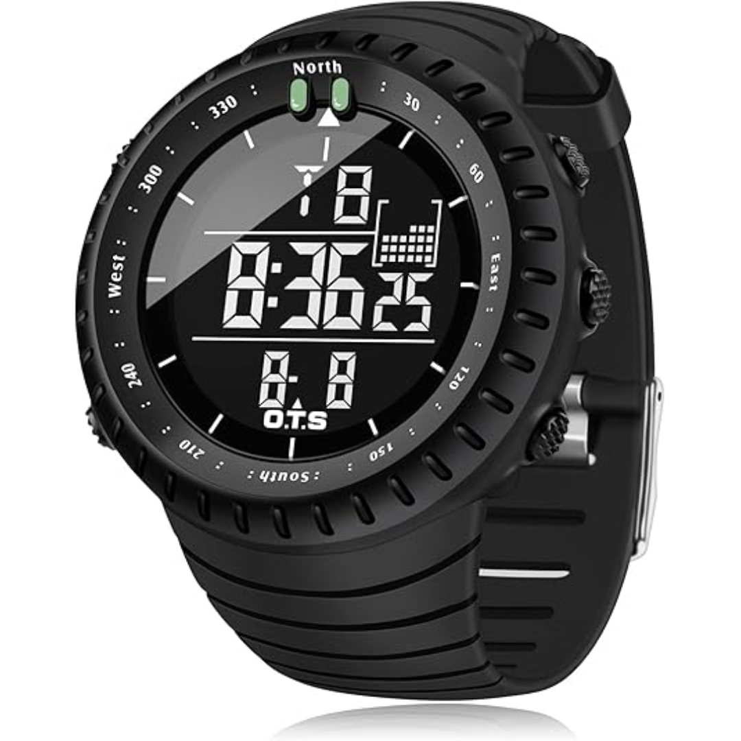 Reloj deportivo digital impermeable para hombre | Reloj para aventuras al aire libre