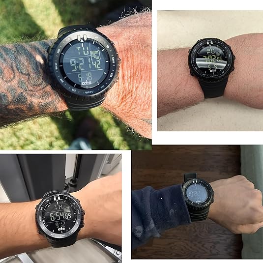Reloj deportivo digital impermeable para hombre | Reloj para aventuras al aire libre