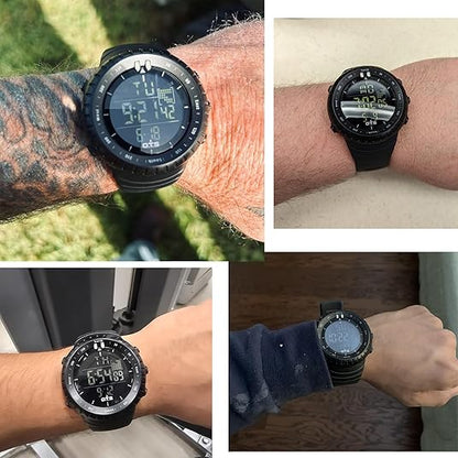 Reloj deportivo digital impermeable para hombre | Reloj para aventuras al aire libre
