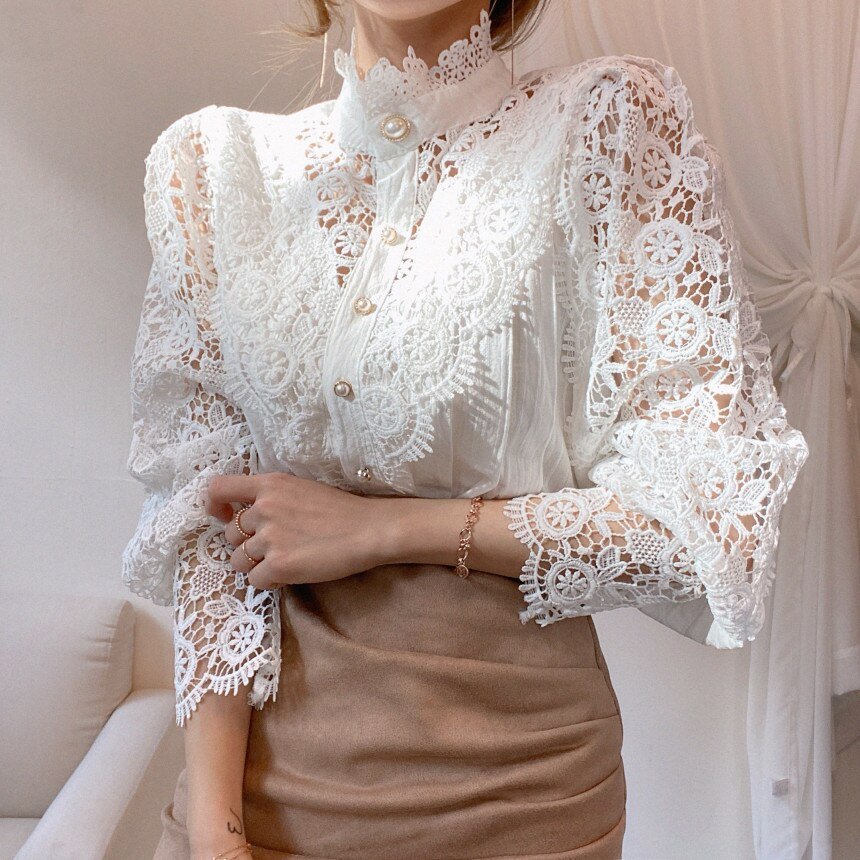 Clara | Elegancka Koronkowa Bluzka dla Kobiet